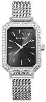 Paul Rich Icon Silver Black ICO04 dameshorloge, Sieraden, Tassen en Uiterlijk, Horloges | Dames, Overige merken, Staal, Verzenden
