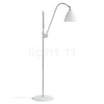 Gubi BL3 Vloerlamp, chroom/wit - ø¸16 cm (Staande lampen), Huis en Inrichting, Lampen | Vloerlampen, Verzenden, Nieuw