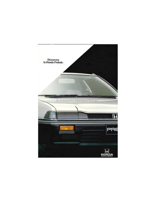 1984 HONDA PRELUDE BROCHURE FRANS, Boeken, Auto's | Folders en Tijdschriften, Honda