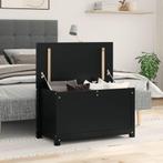 vidaXL Opbergbox zwart 80x40x45,5 cm massief grenenhout, Huis en Inrichting, Kasten | Overige, Verzenden, Nieuw