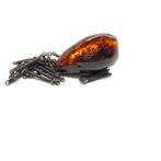 Verzamelbare ketting met hanger van Baltische barnsteen -, Verzamelen, Mineralen en Fossielen