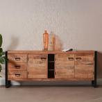 Dressoir Mangohout Kelvin 200 cm, Huis en Inrichting, Kasten | Dressoirs, Verzenden, Nieuw, 200 cm of meer, Industriële meubels