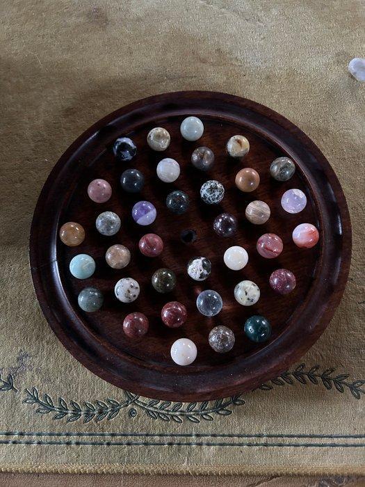 Bordspel - Solitaire (plateau 37 trous) - Hout, Antiek en Kunst, Antiek | Overige Antiek