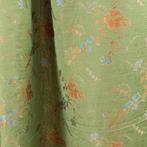 Prachtige Venetiaanse Lampas Iriserend Groen - Meubelstof  -