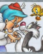 Joan Vizcarra - Sylvester, Tweety & Granny: A Lesson in, Nieuw