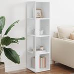 vidaXL Hoekkast 33x33x132 cm bewerkt hout wit, Huis en Inrichting, Kasten | Overige, Verzenden, Nieuw