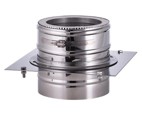 Bevestigingsplaat voor gevelmontage Ø200/150mm 0,5mm RVS, Huis en Inrichting, Kachels, Vrijstaand, Nieuw, Hout, Ophalen of Verzenden