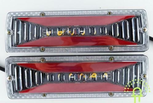 Set van 2 NEON LED Achterlichten 12v dynamisch knipperlicht, Caravans en Kamperen, Camper-accessoires, Nieuw, Ophalen of Verzenden