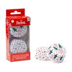 Cupcake Cups Kerst Sterren Ø50x32(h) mm 36 stuks, Verzenden, Nieuw