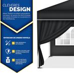 Tillvex® Zijwand voor paviljoen - 3x3m - Grijs, Verzenden, Nieuw