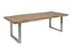 Eettafel MAMMUT 220cm 60mm tafelblad acacia honing finish -, Huis en Inrichting, Tafels | Eettafels, Ophalen of Verzenden, Nieuw
