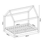 [en.casa] Kinderbed Cerro huisbed met bedbodem 120x200 cm ho, Kinderen en Baby's, Kinderkamer | Bedden, Verzenden, Nieuw