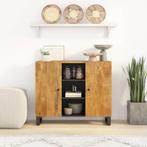 vidaXL Dressoir met 2 deuren 90x33x75 cm massief mangohout, Verzenden, Nieuw, 50 tot 100 cm, 25 tot 50 cm