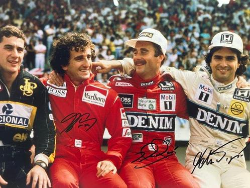 Nigel Mansell, Nelson Piquet, Alain Prost - 1986 - Foto, Verzamelen, Automerken, Motoren en Formule 1