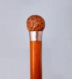 Wandelstok - Hout, Metaal, Malakka