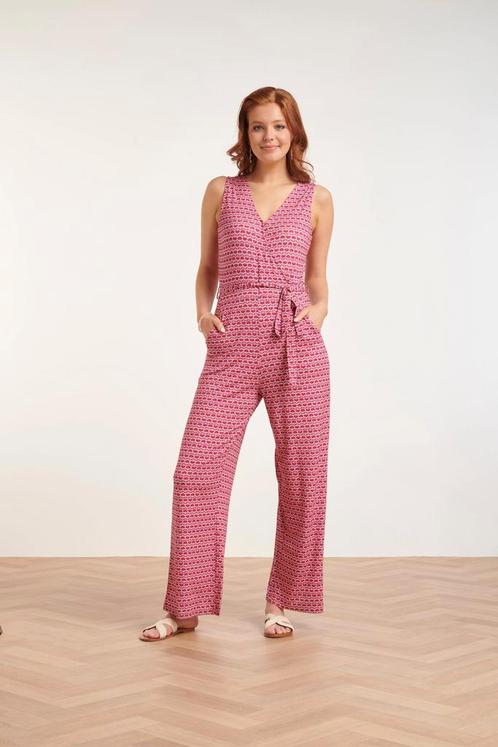 -30% Smashed Lemon  Smashed Lemon 24444 roze retro grafische, Kleding | Dames, Jumpsuits, Nieuw, Verzenden