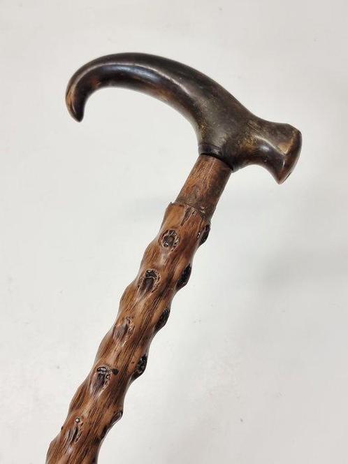 Wandelstok - Hoorn, Hout, Antiek en Kunst, Antiek | Overige Antiek