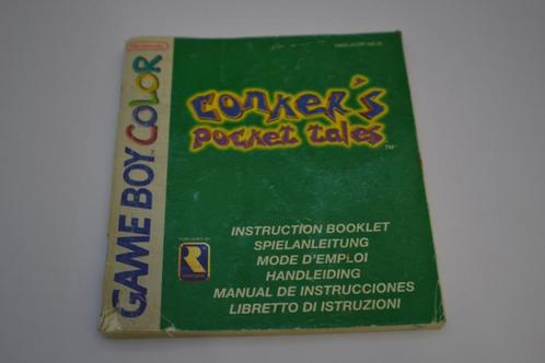 Conkers Pocket Tales (GBC NEU6 MANUAL), Spelcomputers en Games, Spelcomputers | Nintendo Portables | Accessoires, Zo goed als nieuw
