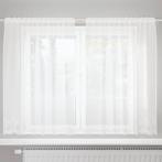 vidaXL Kantgordijn met gordijnen Wit 150x140cm Polyester, Huis en Inrichting, Stoffering | Gordijnen en Lamellen, Verzenden, Nieuw