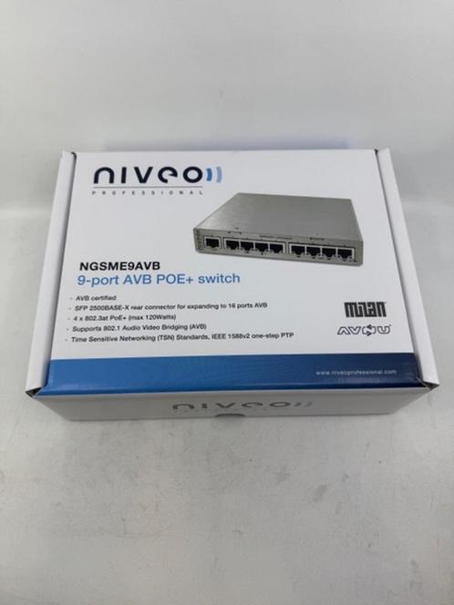 AVB switch, Niveo, NGSME9AVB, Computers en Software, Netwerk switches