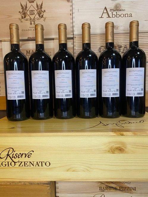 2021 Cotarella, Montiano - Lazio - 6 Flessen (0.75 liter), Verzamelen, Wijnen