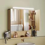 Badkamer Spiegelkast met Verlichtingskabel en Opbergruimte, Huis en Inrichting, Kasten | Overige, Verzenden, Nieuw