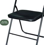 2dekans | BRASQ Klapstoel Zwart - Vouwstoel - Opvouwbare, Huis en Inrichting, Tafels | Eettafels, Ophalen of Verzenden, Zo goed als nieuw