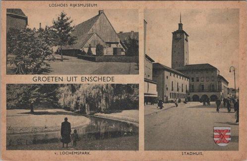 ENSCHEDE - Meerluik Groeten uit Enschede, Verzamelen, Ansichtkaarten | Nederland, Verzenden