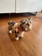 Steiff - Speelgoed Vintage Mohair Katze mit rosa Schleife -
