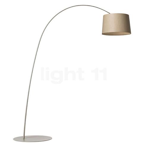 Foscarini Twiggy Wood Booglamp LED, greige - eikenhout, Huis en Inrichting, Lampen | Vloerlampen, Nieuw, Verzenden