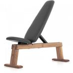 NOHRD WeightBench Halterbank Eiken Vintage kunstleer zwart, Verzenden, Nieuw