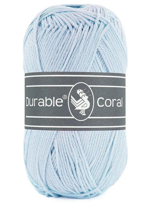 Durable Coral - 282 light blue - Gemerceriseerd Katoen Gar, Hobby en Vrije tijd, Breien en Haken, Ophalen of Verzenden