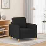 vidaXL Fauteuil 60 cm stof zwart, Huis en Inrichting, Banken | Bankstellen, Eenpersoons, Verzenden, Nieuw, Minder dan 150 cm