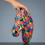Figuur - Decoratieve Flowerpower paardenhoofd - polystone -