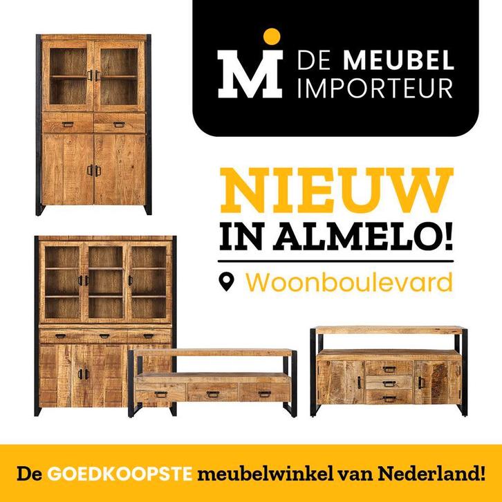 Eettafel | Opening nieuwe showroom Almelo De Meubelimporteur, Huis en Inrichting, Tafels | Eettafels, Nieuw