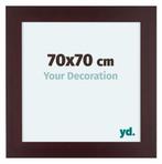 Fotolijst 70x70 cm - Mahonie - Hout - Dover, Huis en Inrichting, Woonaccessoires | Lijsten, Verzenden, Nieuw