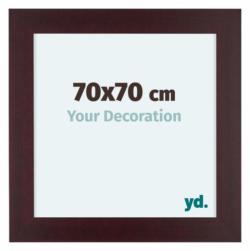 Fotolijst 70x70 cm - Mahonie - Hout - Dover, Huis en Inrichting, Woonaccessoires | Lijsten, Nieuw, Verzenden