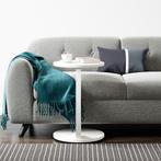 Bijzettafel Holeby 56x38 cm wit [en.casa], Huis en Inrichting, Tafels | Bijzettafels, Verzenden, Nieuw