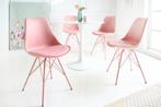 Retro stoel SCANDINAVIA MEESTERSTUK roze - 42040, Huis en Inrichting, Stoelen, Ophalen of Verzenden, Nieuw