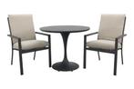 Sergio/Toscara ronde bistroset Ø90 cm. - Zand/Keramiek, Verzenden, Nieuw, Overige materialen, Tuinset