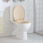 vidaXL Toiletbril soft-close ovaal beige, Verzenden, Nieuw