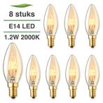 8x E14 LED lamp | Kaarslamp |  1.2 watt 2100K extra warm wit, Huis en Inrichting, Nieuw, Sfeervol, Led-lamp, Minder dan 30 watt