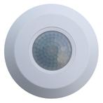Bewegingssensor 200W infrarood - wit opbouw Ø108x25mm - 8m d, Huis en Inrichting, Lampen | Losse lampen, Verzenden, Nieuw