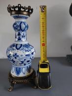 Kandelaar - Delfts blauw - Delfsblauwe kandelaar, Antiek en Kunst