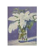 Ismael Subirana (1937) - Bouquet of white lilacs, Antiek en Kunst, Kunst | Schilderijen | Klassiek