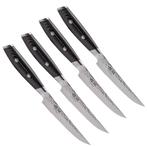 Yaxell Tsuchimon Steakmessenset - 4-delig - 3 Lagen Damas..., Ophalen of Verzenden, Nieuw
