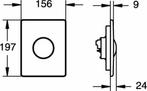 Grohe Skate Bedieningspaneel Closet/Urinoir 38573Sh0, Ophalen of Verzenden, Nieuw