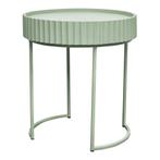 Bijzettafel Rill rond 46x40 cm mintgroen [en.casa], Verzenden, Nieuw