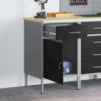 vidaXL Werkbank 50x55x84 cm staal zwart, Doe-het-zelf en Verbouw, Werkbanken, Verzenden, Nieuw