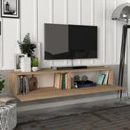 [en.casa] Tv-meubel Toivakka zwevend 135x31x25 cm eiken, Huis en Inrichting, Kasten | Televisiemeubels, Verzenden, Nieuw